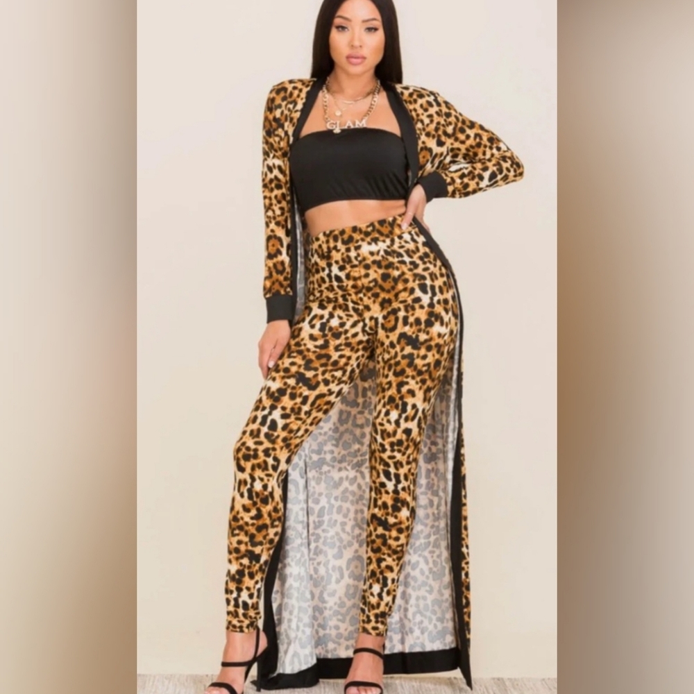 Leopard Statement Duster Set - Picture 5 of 8